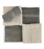 Multicolor Patterned 500 GSM Cotton Towel Sets (Set of 8)