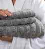 Grey Cotton Solid 550 GSM Bath & Hand Towel Set (3Pc)