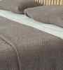 Grey Cotton Solid Double Bedcover