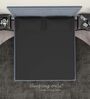 Black Cotton Solid Finest 300TC Plain Super King Bedsheet with 2 Pillow Covers