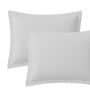 Cream Cotton Solid 210TC Plain Set of 2 Pillow Covers