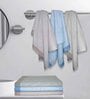 Grey Cotton Striped 220 GSM Bath Towels 2 Pc