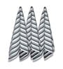 Grey Cotton Striped 220 GSM Bath Towels 3 Pc