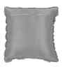 Grey Cotton Textured 16X16 Inches Cushion Covers (Pack of 2)