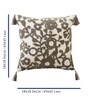 Grey Cotton Textured 18x18 inches Cushion Covers (Set of 2)