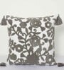 Grey Cotton Textured 18x18 inches Cushion Covers (Set of 5)