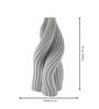 Grey Curvaceous Bloom 3D Vase