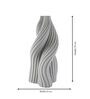 Grey Curvaceous Bloom 3D Vase