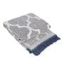 Grey Chenille Abstract 4 x 6 Feet Machine Made Carpet