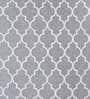 Grey Chenille Abstract 4 x 6 Feet Machine Made Carpet