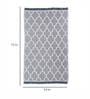 Grey Chenille Abstract 4 x 6 Feet Machine Made Carpet