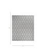 Grey Damask Wool 8 ft x 10 ft Hand Knotted Carpet