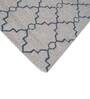 Grey Damask Wool 8 ft x 10 ft Hand Knotted Carpet