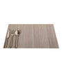 Grey Delcy Rectangular PVC Dining Table Placemat