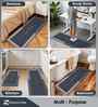 Grey Design 40x60 cm Kitchen Floor Mats (Set of 2)