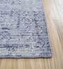 Grey Distressed Wool 8 ft x 10 ft Hand Knotted Carpet