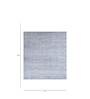 Grey Distressed Wool 8 ft x 10 ft Hand Knotted Carpet