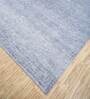 Grey Distressed Wool 8 ft x 10 ft Hand Knotted Carpet
