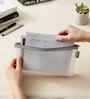 Grey Document ZiPolypropyleneer Pouch Multipurpose Organizer