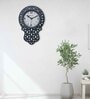Avilly Grey Grey Engineered Wood Wall Clock
