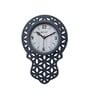 Avilly Grey Grey Engineered Wood Wall Clock