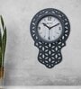Avilly Grey Grey Engineered Wood Wall Clock