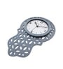 Avilly Grey Grey Engineered Wood Wall Clock