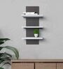 Grey Engineered Wood Wall Shelf