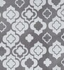 Lance (90x60) Grey & White Cotton (Set of 8) Table Linen Set