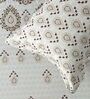 Grey Ethnic Print 180 TC Cotton King Bedhseet 2 pillow covers