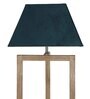 Studio15 Grey Fabric Shade Shelf Floor Lamp With Wood Base