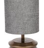 Montage Grey Fabric Shade Table Lamp With Iron Base