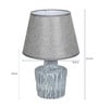Grey Shade Table Lamp with Ceramic Base