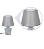 Grey Shade Table Lamp with Ceramic Base