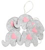 Grey Felt 6 Pcs Elephant Christmas Tree Hangings