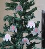 Grey Felt 6 Pcs Elephant Christmas Tree Hangings