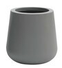 Grey Fiber Glass Cylindrical Shaped Medium Floor Planter