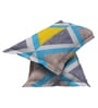 Grey Geometric 120 TC Microfiber 3 Pieces Queen size Bedsheet Set