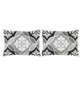 Grey Patterned 144 TC Cotton (Set of 4) Double Bed Bedding Sets