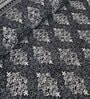 Grey Cotton Traditional King Bedsheet with 2 Pillow Covers