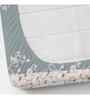 Grey Floral 144 TC Cotton King Fitted Bedsheet Bedsheet 2 Pillow Rose Collection