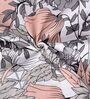 Grey Floral 144 TC Cotton Queen Sized Bed Sheets with 2 Pillow Covers
