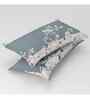 Grey Floral 144 TC Cotton Queen Sized Bedsheet Bedsheet 2 Pillow Rose Collection
