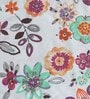 Grey Floral 150 TC Cotton Queen Sized Bed Sheets with 2 Pillow Covers
