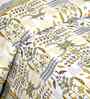 Grey Floral 180 TC Cotton  King Sized Bedsheet with 2 Pillow Covers