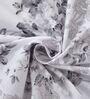 Grey Floral 180 TC Cotton King Bedhseet 2 pillow covers