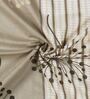Grey Floral 186 TC 100% Cotton Single Bed Sized Bed Sheets With 1 Pillow Cover