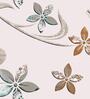 Grey Floral 210 TC Microfiber Double Queen Bedsheet With 2 Pillow Covers