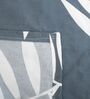 Grey Floral 300 TC Glaze Cotton 4 Pieces Bedding Set Luxury Collection