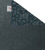 Grey Floral 300 TC Woollen Single Bedsheet with Pillow Cover